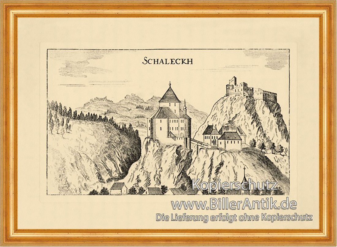 Kunstdruck Schallegg Schaleckh Salek Vischer Österreich Burgen und Schlösser 878, (1 St) von OTTO