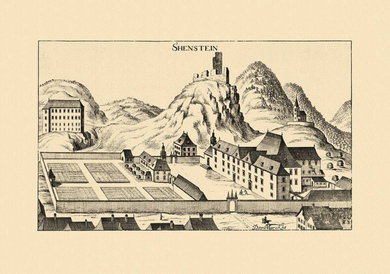 BillerAntik Kunstdruck Schönstein Shenstein Sostanj Vischer Österreich Burgen und Schlösser 8, (1 St) von BillerAntik