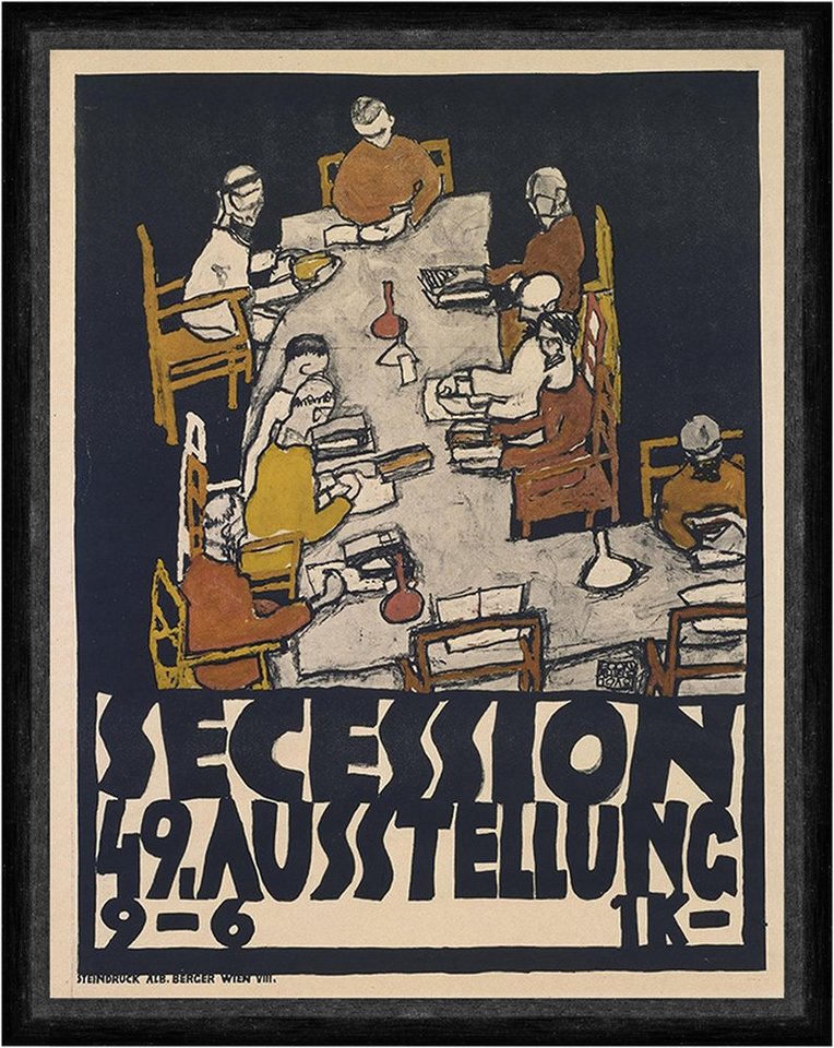 Kunstdruck Secession 49. Exhibition Egon Schiele Ausstellung Plakat Tisch Faks_B, (1 St) von OTTO
