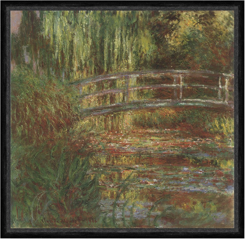 Kunstdruck Seerosenteich und japanische Brücke Claude Monet Baum Faks_Werbung 135, (1 St) von OTTO