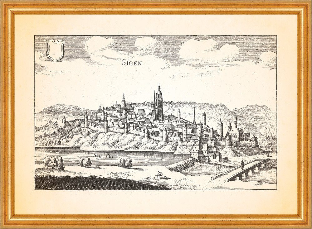 Kunstdruck Sigen Siegen Kantorei Bachchor Oberes Schloss Rubensfest Merian 0062 G, (1 St) von OTTO