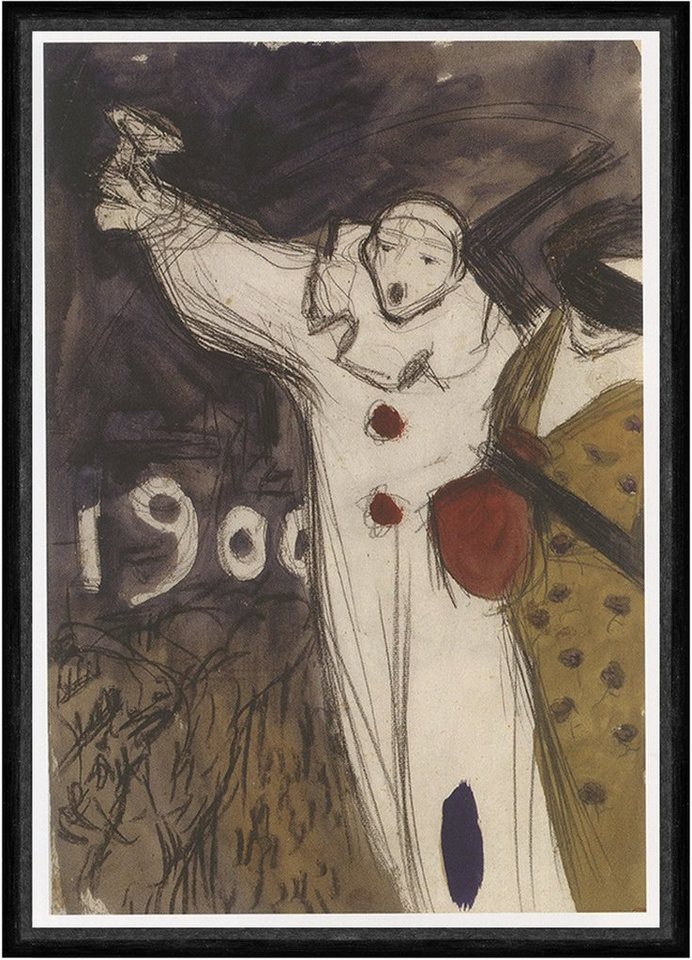 BillerAntik Kunstdruck Sketch for Carnival poster Pablo Picasso 1899 Poster Kunstdruck Faks_W, (1 St) von BillerAntik