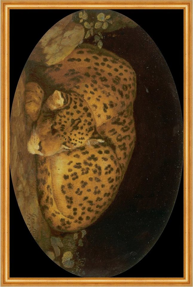 Kunstdruck Sleeping Leopard George Stubbs Fell Tiere Schlafen Raubkatzen B A3 020, (1 St) von OTTO