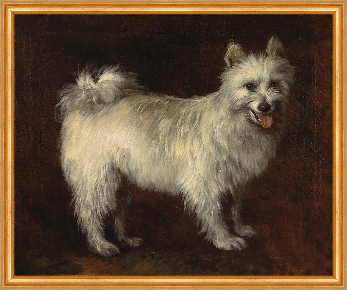 Kunstdruck Spitz Dog Thomas Gainsborough Hunde Tiere Fell Hecheln Rassen Klein B, (1 St) von OTTO