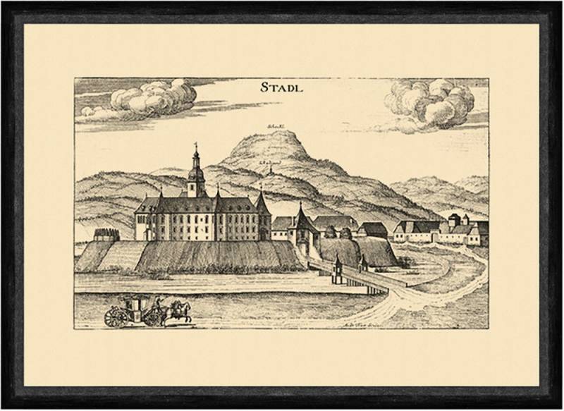 BillerAntik Kunstdruck Stadl bei Weiz Schloss Matthäus Vischer Faksimile Österreich Burgen 90, (1 St) von BillerAntik