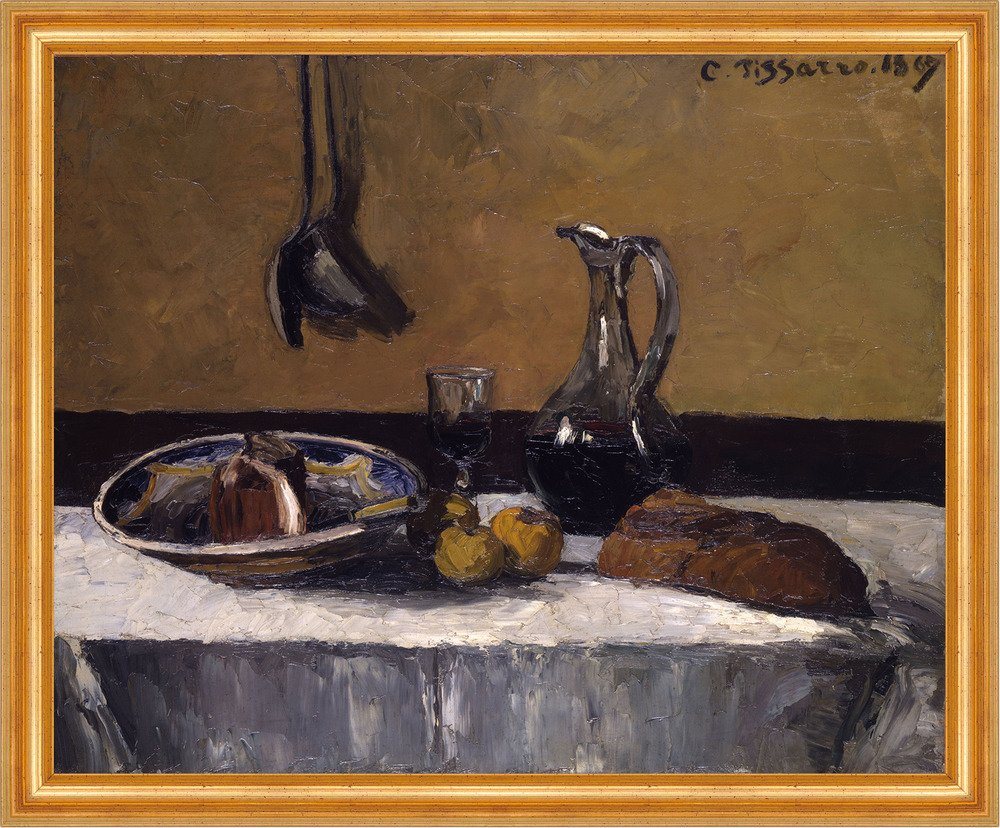 Kunstdruck Still Life Camille Pissarro Stilleben Glas Mahl Tisch Schale B A3 0092, (1 St) von OTTO