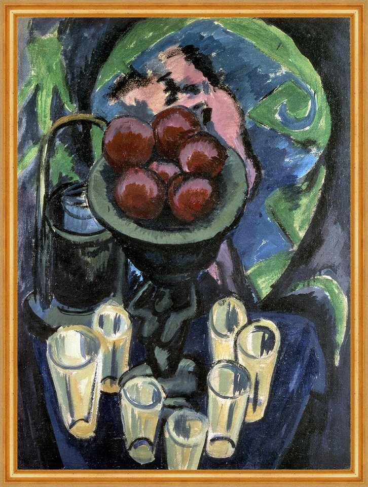 Kunstdruck Still Life with Glasses Ernst Ludwig Kirchner Stillleben Gläser B A2 0, (1 St) von OTTO