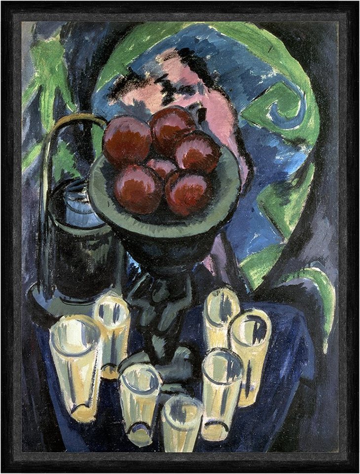 Kunstdruck Still Life with Glasses Ernst Ludwig Kirchner Stillleben Gläser Faks_B, (1 St) von OTTO