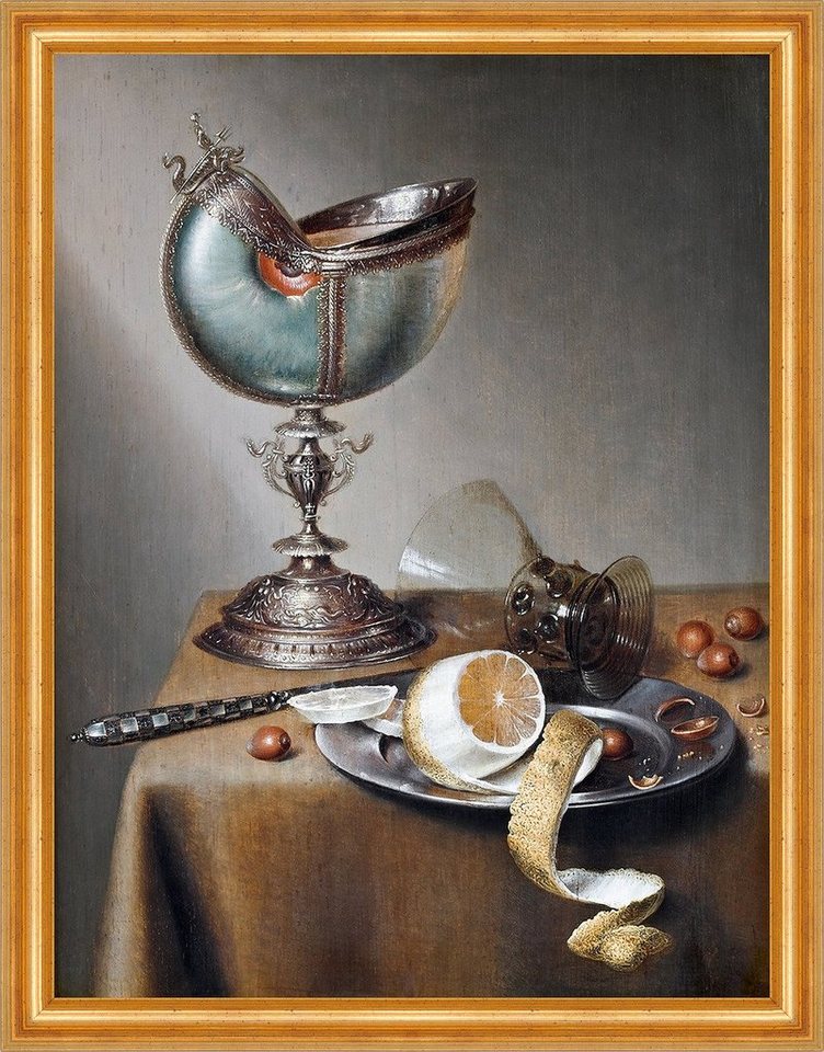 BillerAntik Kunstdruck Still-Life with Nautilus Cup Maerten Boelema de Stomme Glas B A3 02843, (1 St) von BillerAntik