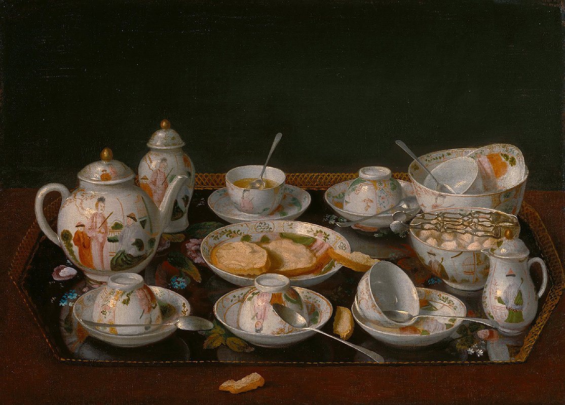 Kunstdruck Stilleben Tee Set Tole Porzellan Besteck Jean-Etienne Liotard Kunst A3, (1 St) von OTTO