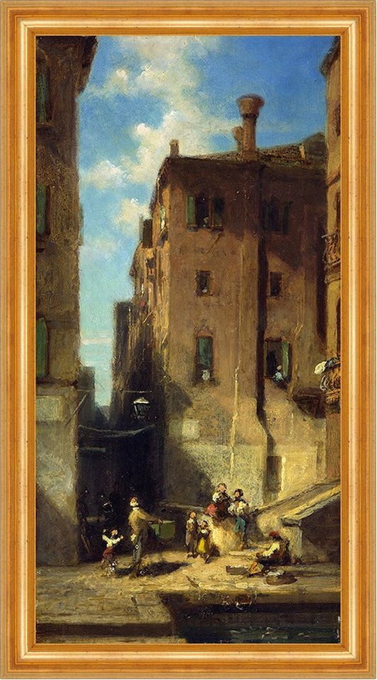 Kunstdruck Straße in Venedig 1850 Canale Grande Drehorgel Carl Spitzweg Kunst A2, (1 St) von OTTO