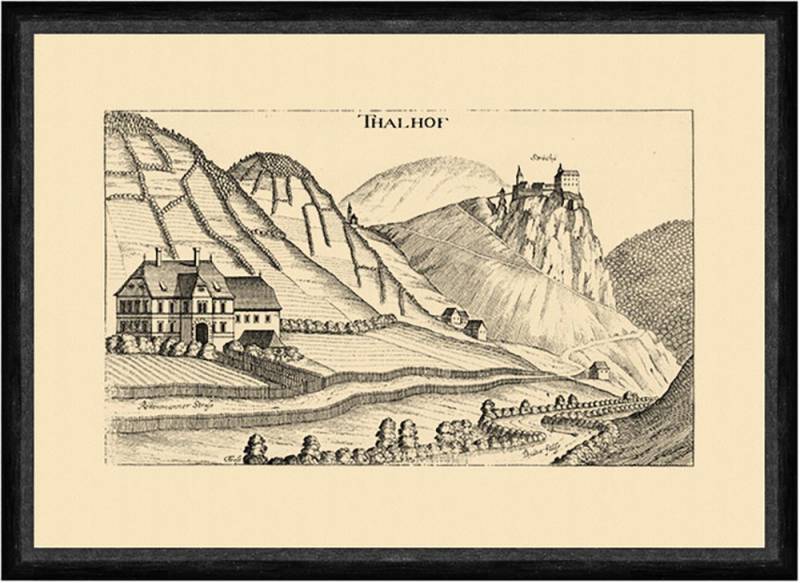 Kunstdruck Thalhof bei Rottenmann Tauern Liezen Vischer Faksimile Österreich Burg, (1 St) von OTTO