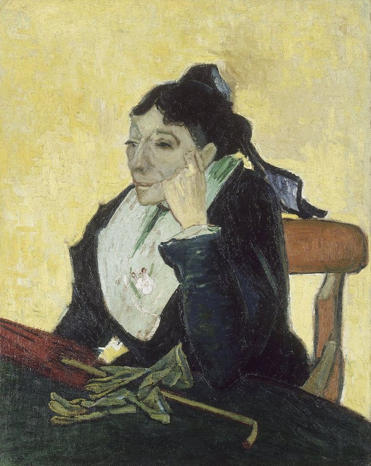 Kunstdruck The Arlesienne Vincent van Gogh Frauen Stuhl Alt Schirm Handschuhe B A, (1 St) von OTTO
