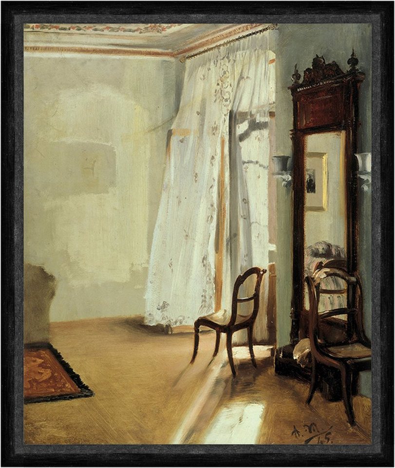 Kunstdruck The Balcony Room Adolph Menzel Zimmer Vorhang Balkon Spiegel Stuhl Fak, (1 St) von OTTO