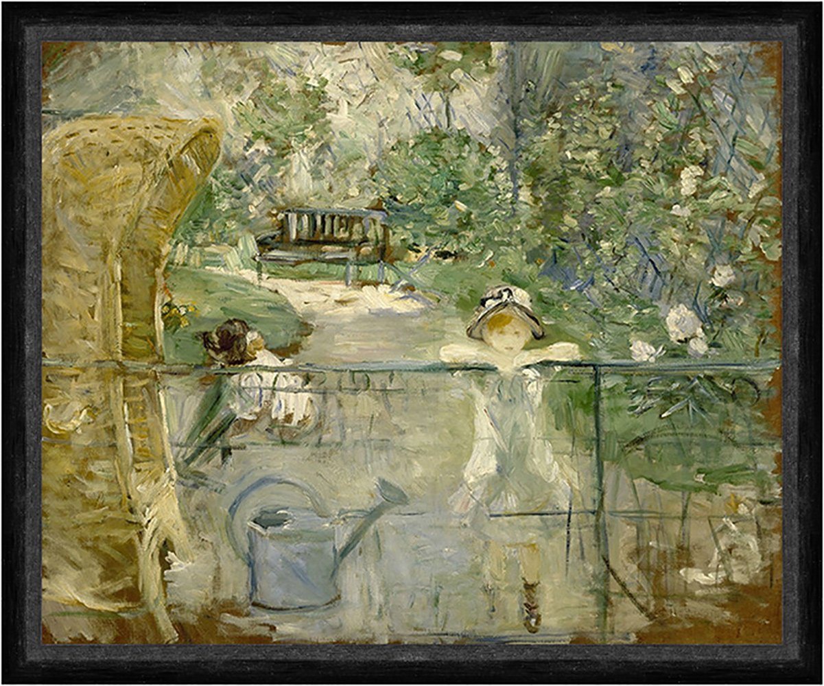 BillerAntik Kunstdruck The Basket Chair Berthe Morisot Garten Kinder Gießkanne Korbstuhl Faks, (1 St) von BillerAntik