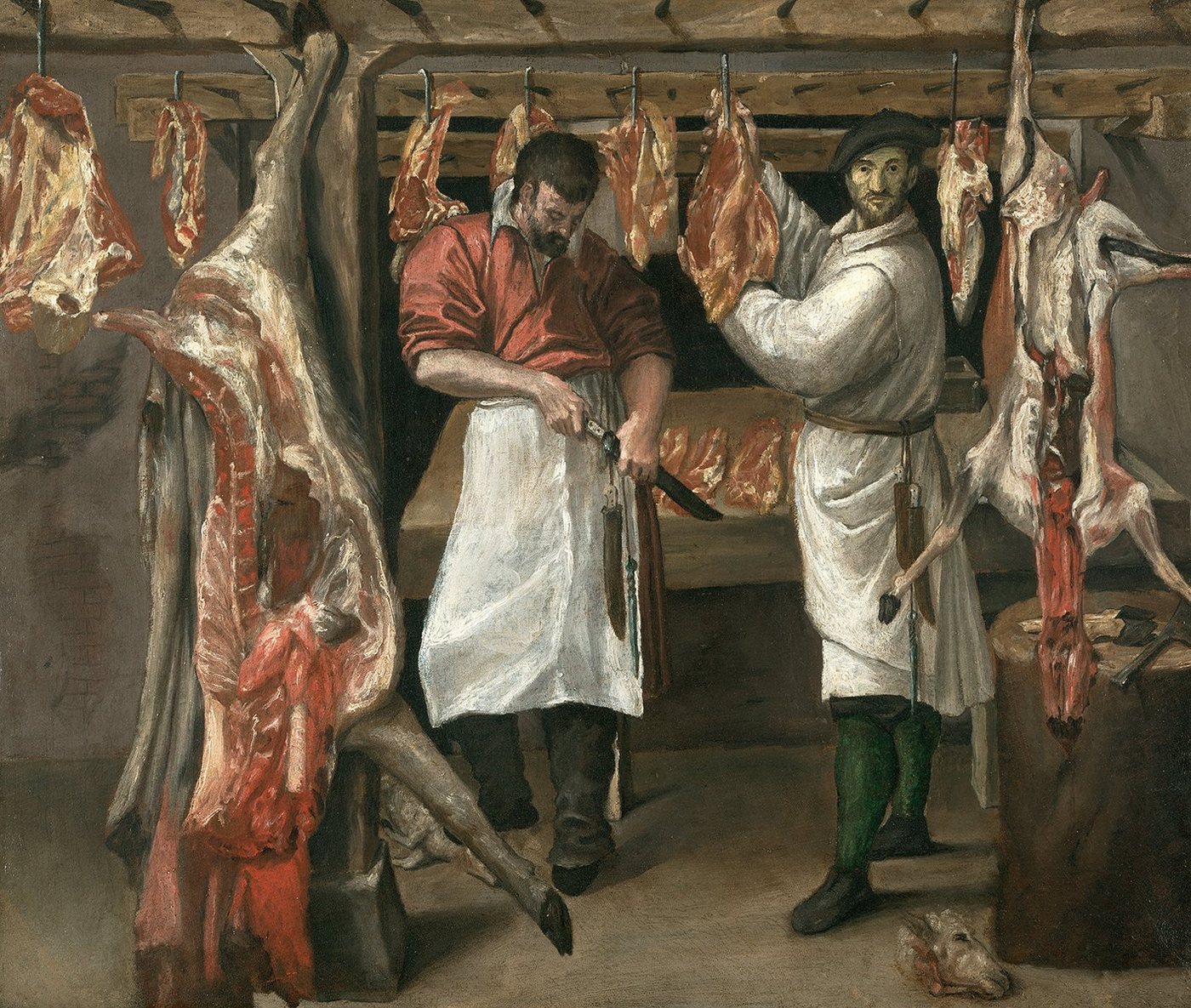 Kunstdruck The Butchers Shop Agostino Carracci Metzger Berufe Fleischer Messer B, (1 St) von OTTO