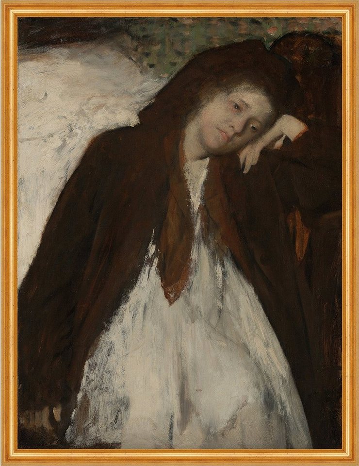 BillerAntik Kunstdruck The Convalescent Edgar Degas Krankheit Genesung Bett Umhang B A2 01434, (1 St) von BillerAntik