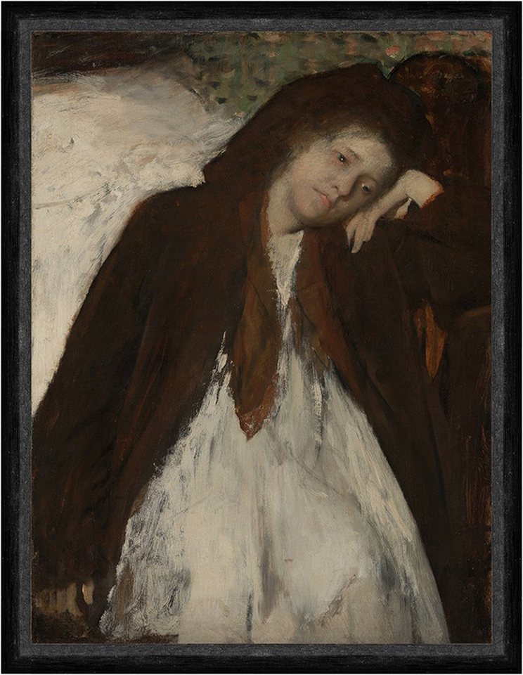 Kunstdruck The Convalescent Edgar Degas Krankheit Genesung Bett Umhang Mantel Fak, (1 St) von OTTO