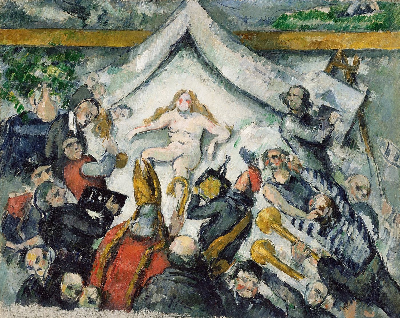 Kunstdruck The Eternal Feminine Paul Cezanne Bischof Sankt Frau Bett Nackt Tod B, (1 St) von OTTO
