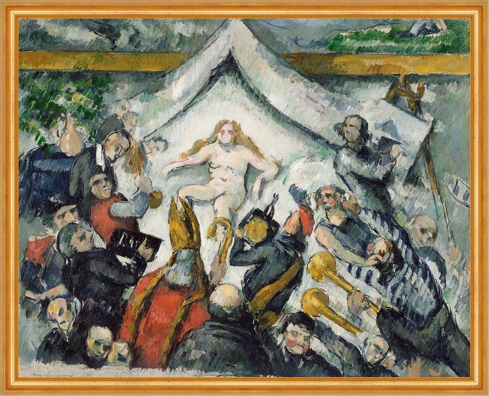 Kunstdruck The Eternal Feminine Paul Cezanne Bischof Sankt Frau Bett Tod B A2 029, (1 St) von OTTO