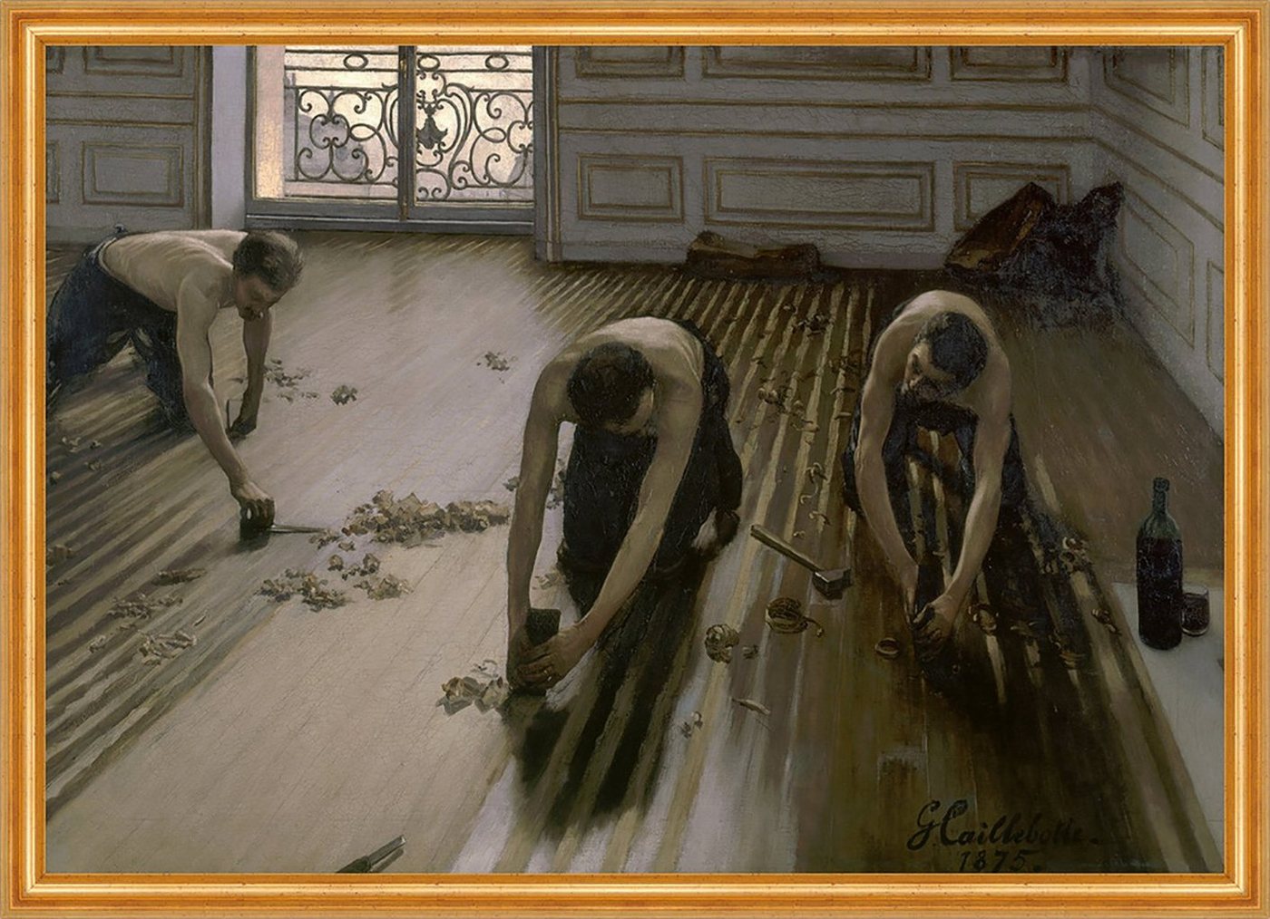 Kunstdruck The Floor Planers Gustave Caillebotte Handwerker Berufe Boden Holz B A, (1 St) von OTTO