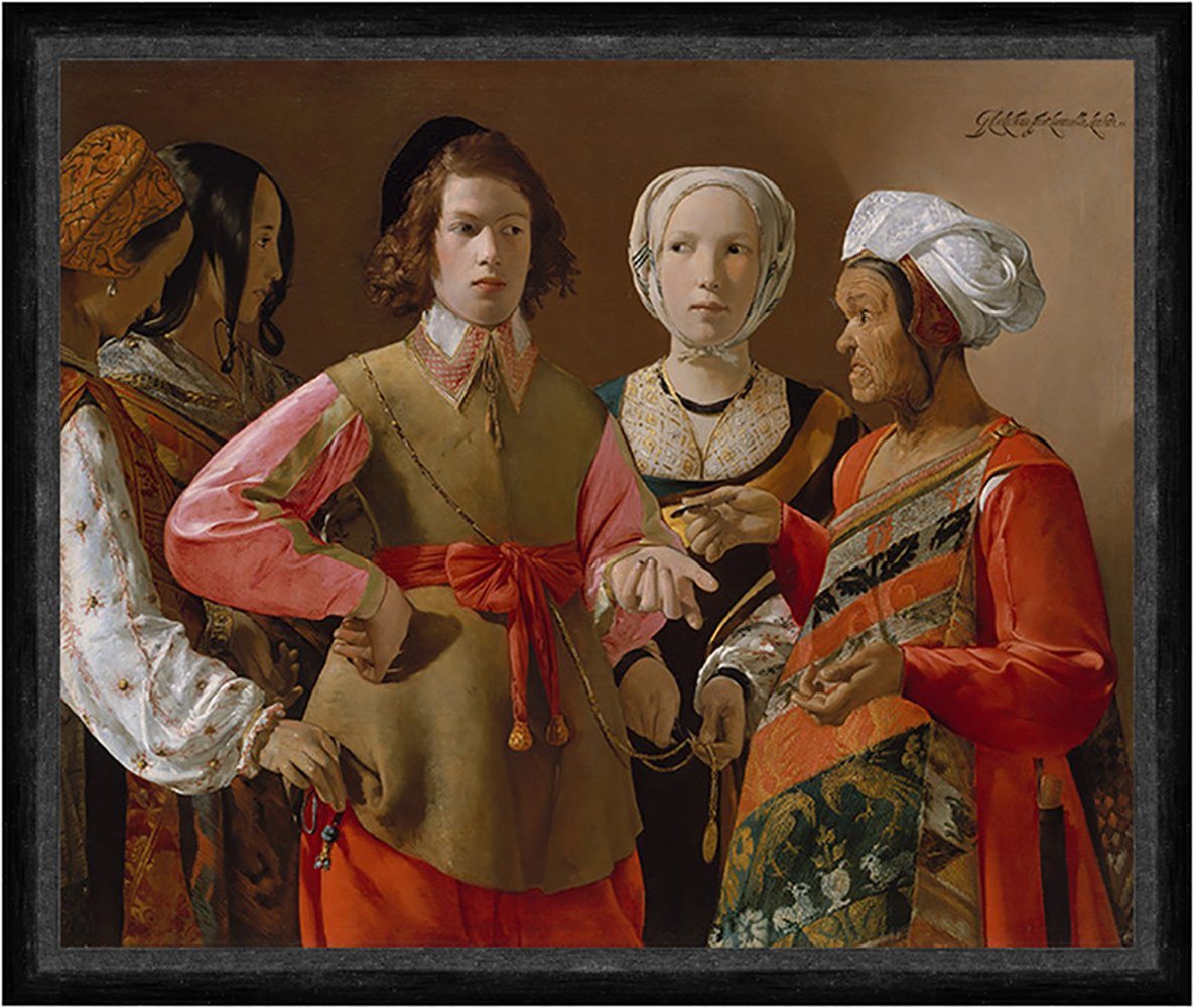 Kunstdruck The Fortune Teller Georges de la Tour Frauen Wahrsagerei Esotherik Fak, (1 St) von OTTO