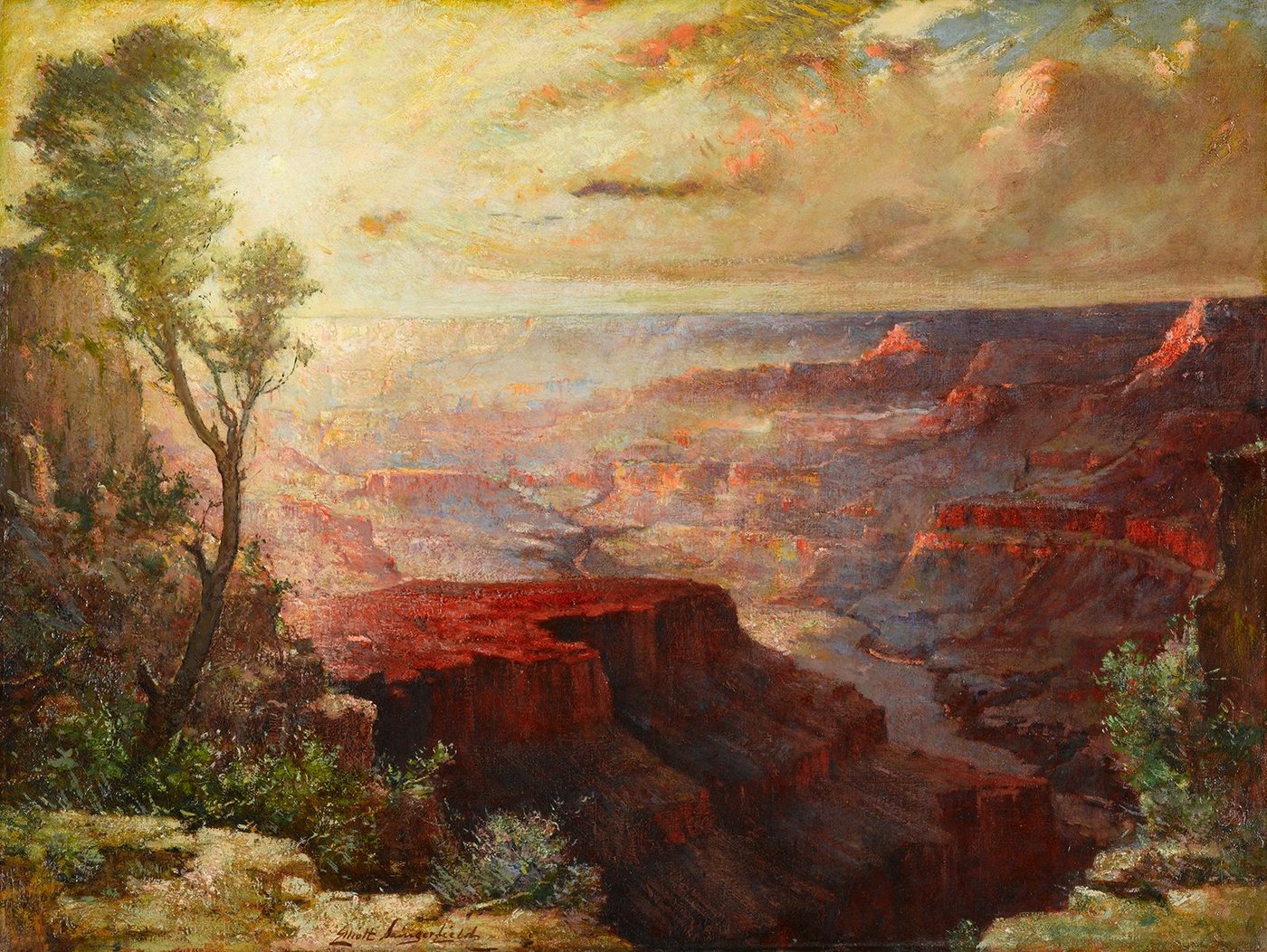 BillerAntik Kunstdruck The Grand Canyon Elliot Daingerfield Amerika USA Arizona Natur Felsen, (1 St) von BillerAntik