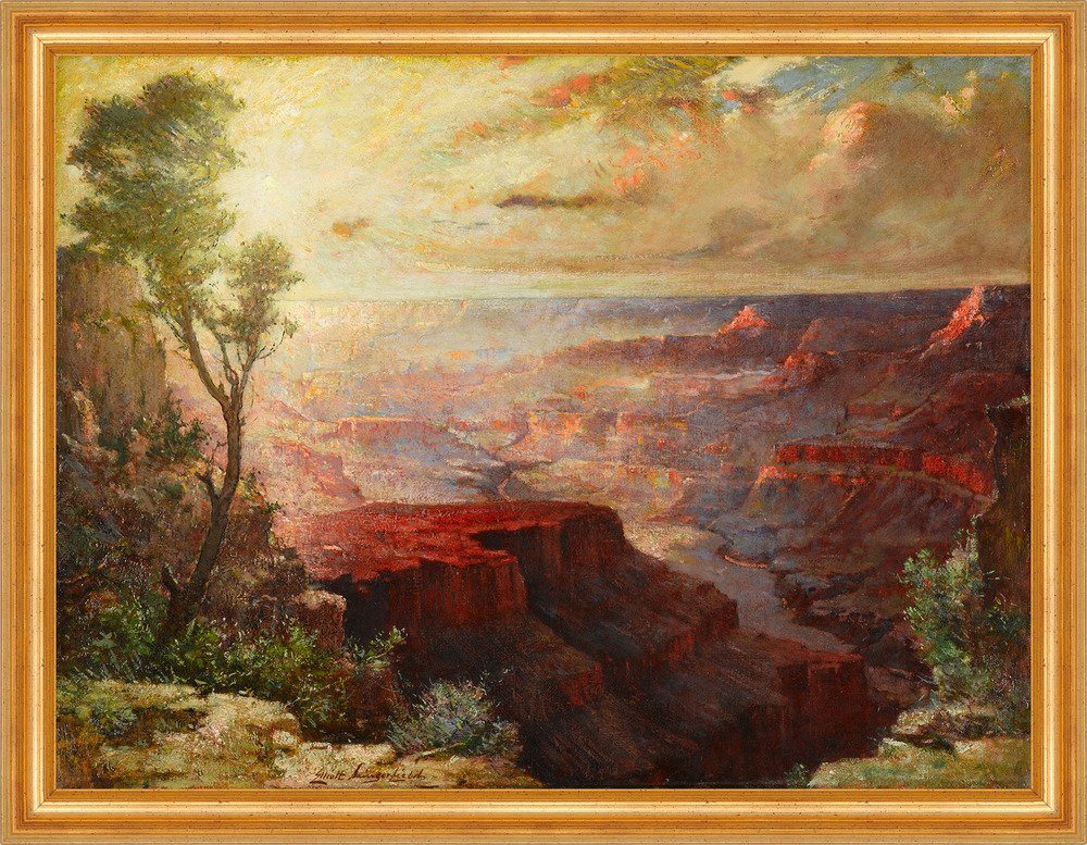 BillerAntik Kunstdruck The Grand Canyon Elliot Daingerfield Amerika USA Natur Felsen B A3 016, (1 St) von BillerAntik