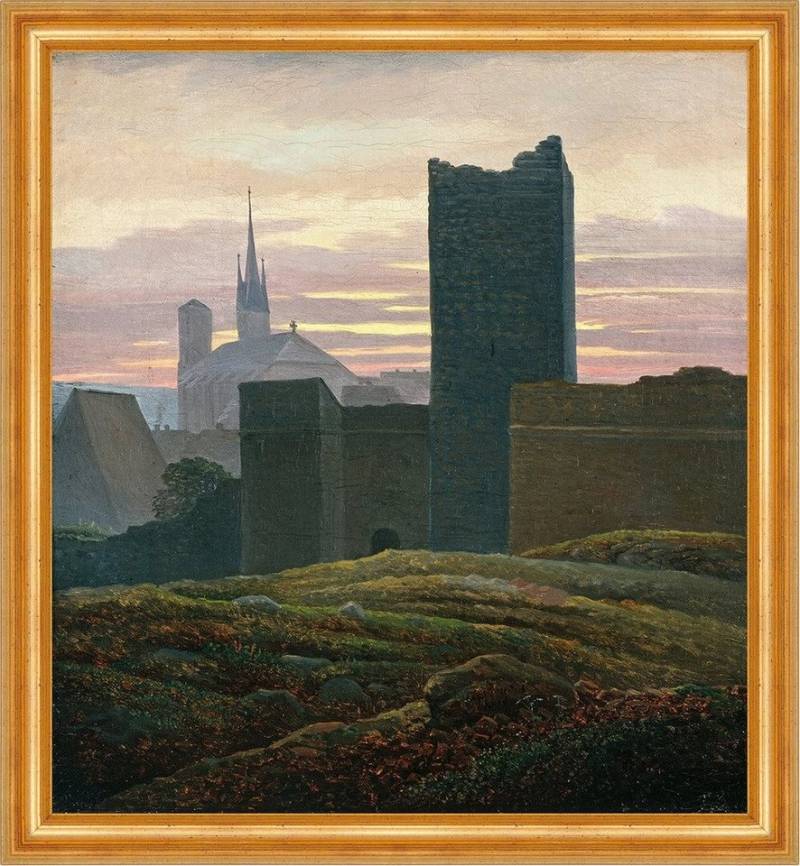 BillerAntik Kunstdruck The Imperial Castle Carl Gustav Carus Türme Kirche Schloss B A3 00974, (1 St) von BillerAntik