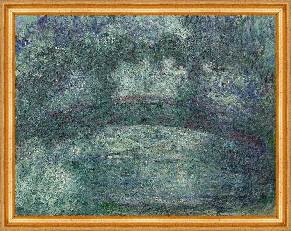 BillerAntik Kunstdruck The Japanese bridge Claude Monet Japanische Brücke Park Teich Garten B, (1 St) von BillerAntik