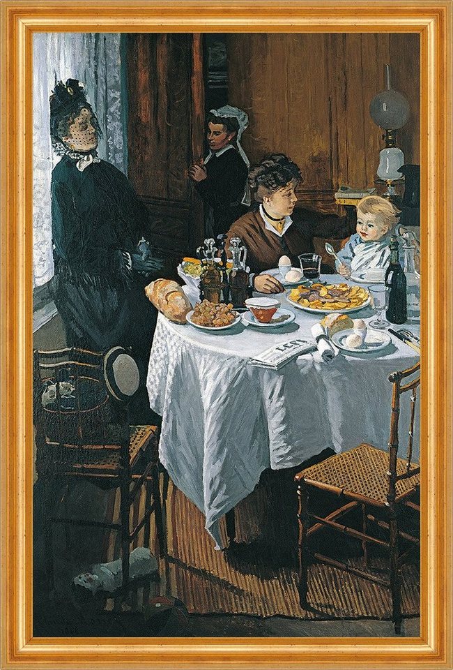Kunstdruck The Luncheon Claude Monet Mittagessen Familie Tisch Kinder B A3 01292, (1 St) von OTTO