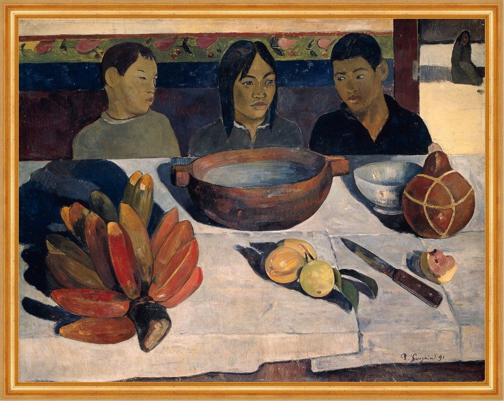 Kunstdruck The Meal Paul Gauguin Familie Geschwister Essen Tisch Bananen B A2 029, (1 St) von OTTO