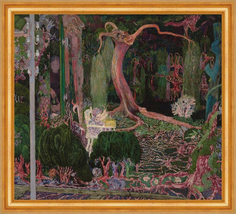 BillerAntik Kunstdruck The New Generation Jan Toorop Wald Baum Baby Kind Hochstuhl B A3 02452, (1 St) von BillerAntik