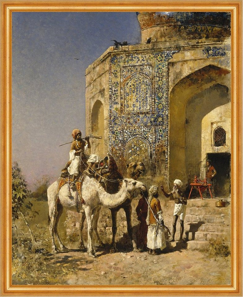 Kunstdruck The Old Blue-Tiled Mosque Outside of Delhi, India Lord Weeks Indien B, (1 St) von OTTO