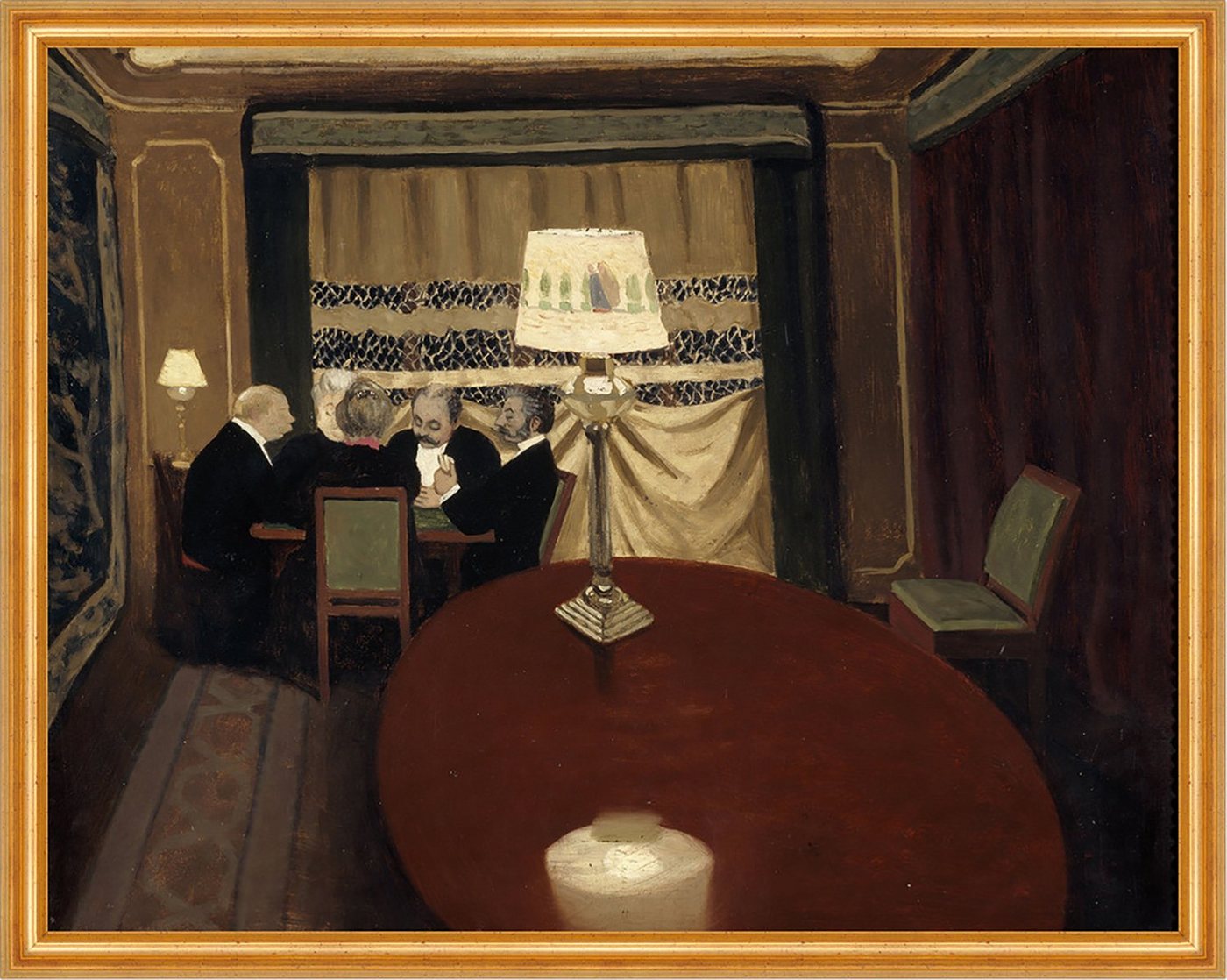 Kunstdruck The Poker Game Felix Vallotton Pokern Männer Tisch Salon Kartenspiel B, (1 St) von OTTO