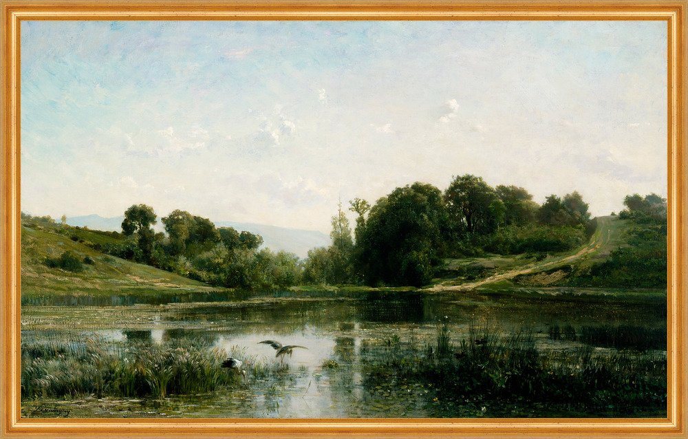 Kunstdruck The Ponds of Gylieu Charles-Francois Daubigny Weiher Tiere B A2 01140, (1 St) von OTTO