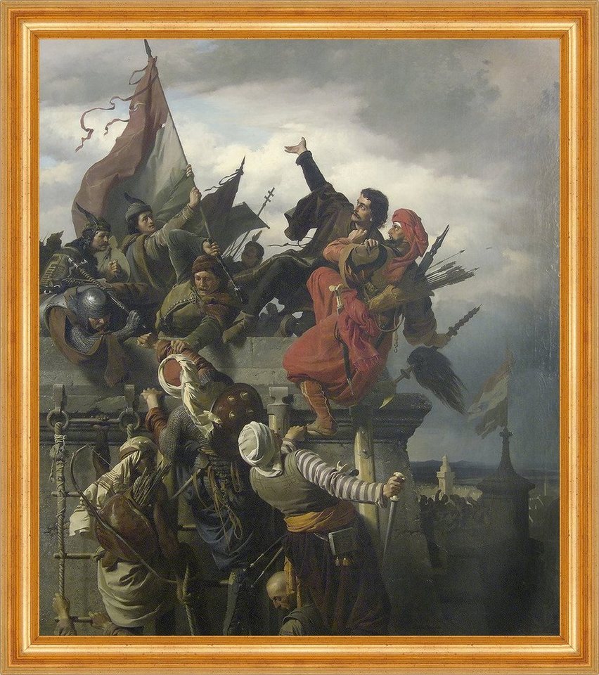 Kunstdruck The Self Sacrifice of Titusz Dugovics Sandor Wagner Schlacht B A3 0321, (1 St) von OTTO