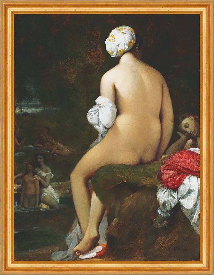 BillerAntik Kunstdruck The Small Bather Jean-Auguste-Dominique Ingres Teich Baden B A3 02497, (1 St) von BillerAntik
