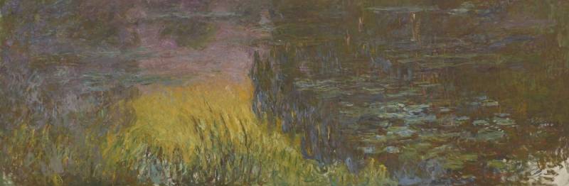 BillerAntik Kunstdruck The Water Lilies - Setting Sun Claude Monet Blumen Teich Pflanzen B A3, (1 St) von BillerAntik