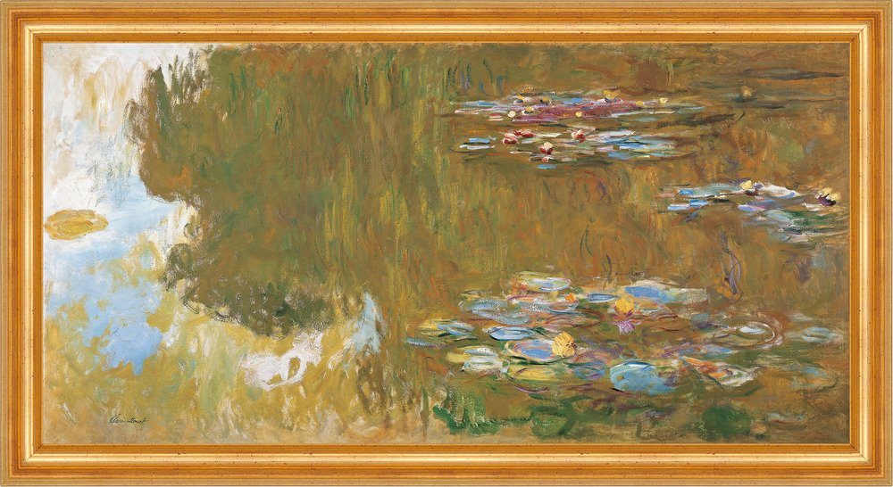 BillerAntik Kunstdruck The Water Lily Pond Claude Monet Teich Wasserlilien Pflanzen B A3 0128, (1 St) von BillerAntik
