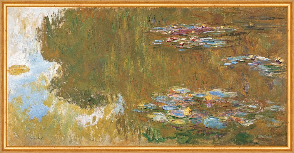 Kunstdruck The Water Lily Pond Claude Monet Teich Wasserlilien Pflanzen Blüten B, (1 St) von OTTO