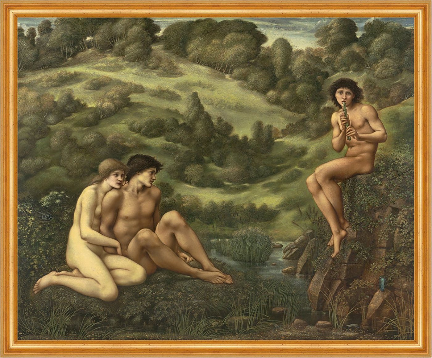 Kunstdruck The garden of Pan Edw. Burne-Jones griechischer Hirtengott Mythologie, (1 St) von OTTO