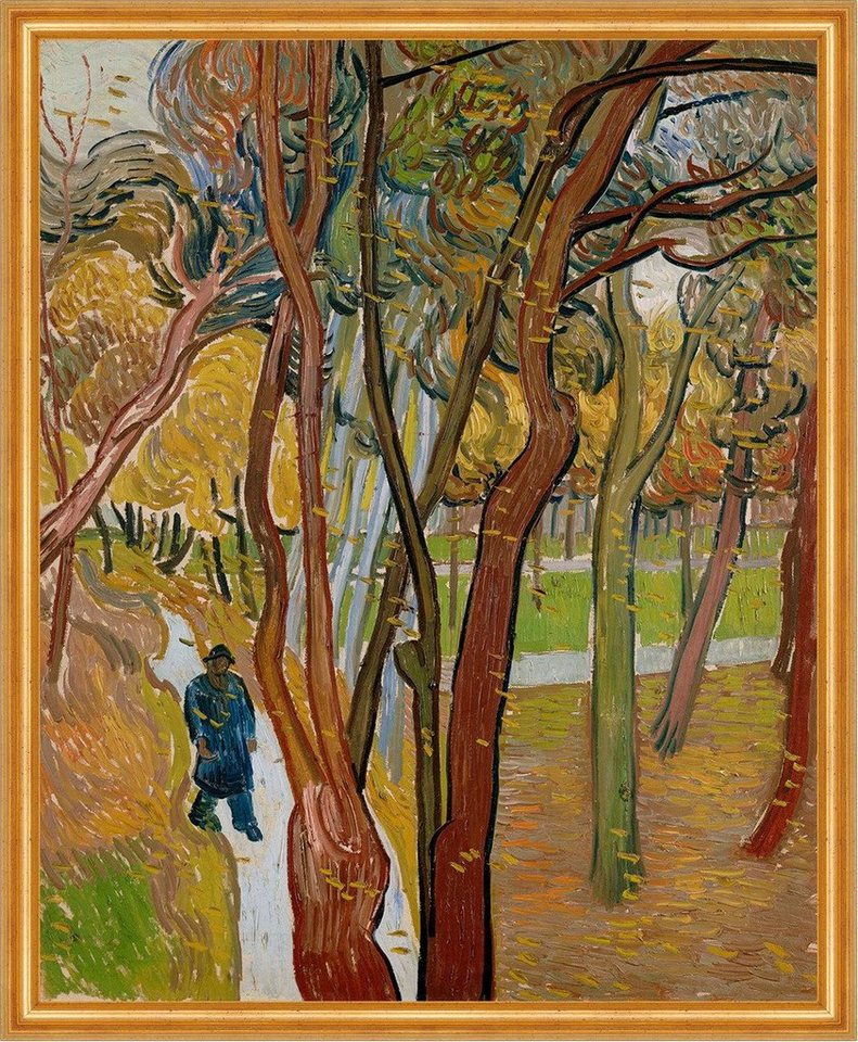 Kunstdruck The garden of Saint Pauls Hospital Vincent van Gogh Garten Bäume B A2, (1 St) von OTTO