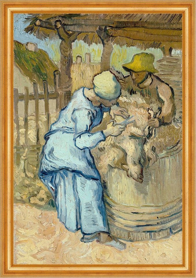 Kunstdruck The sheep-shearer, after Millet Vincent van Gogh Schaf Schere B A3 033, (1 St) von OTTO