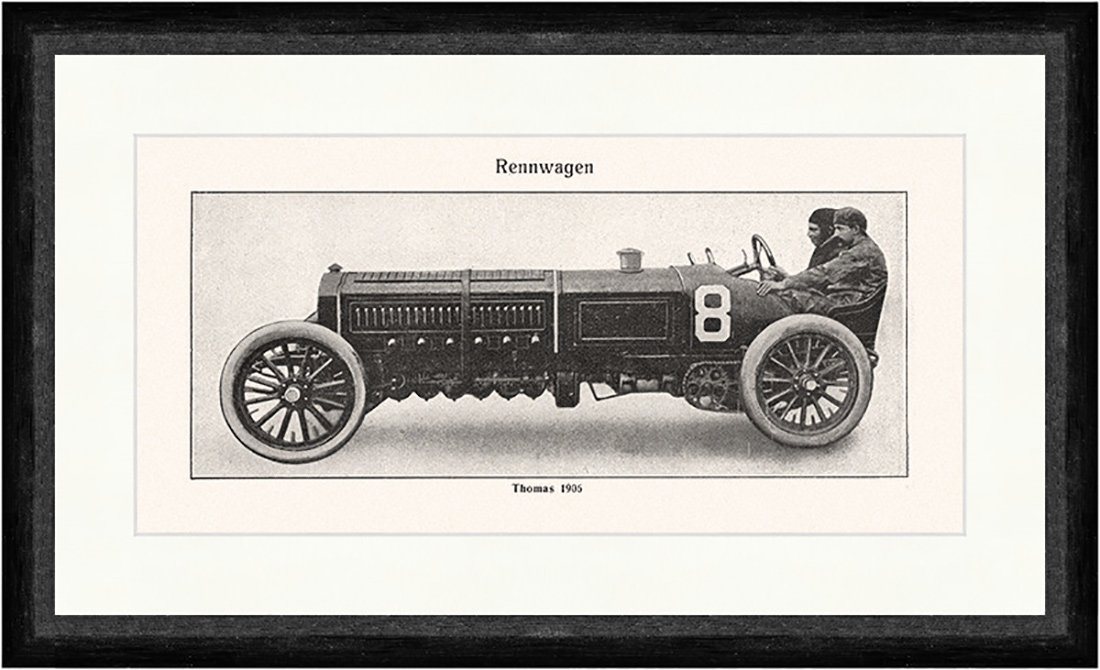 Kunstdruck Thomas 1906 Rennwagen Zweisitzer Phaeton Speichenrad Faks Sport 032, (1 St) von OTTO
