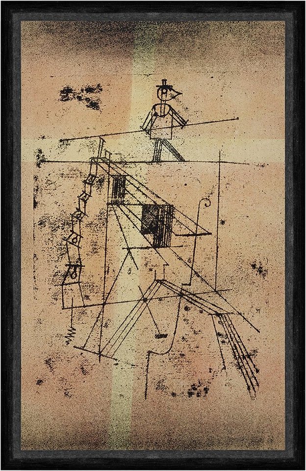 BillerAntik Kunstdruck Tightrope Walker Paul Klee Artisten Balancieren Zirkus Leiter Faks_B, (1 St) von BillerAntik