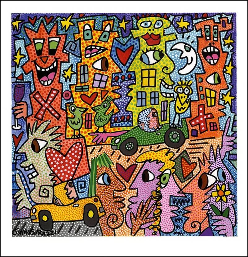 BillerAntik Kunstdruck Time is only but a Test PopArt Zeit Malerei Poster Plakat Rizzi 15, (1 St) von BillerAntik