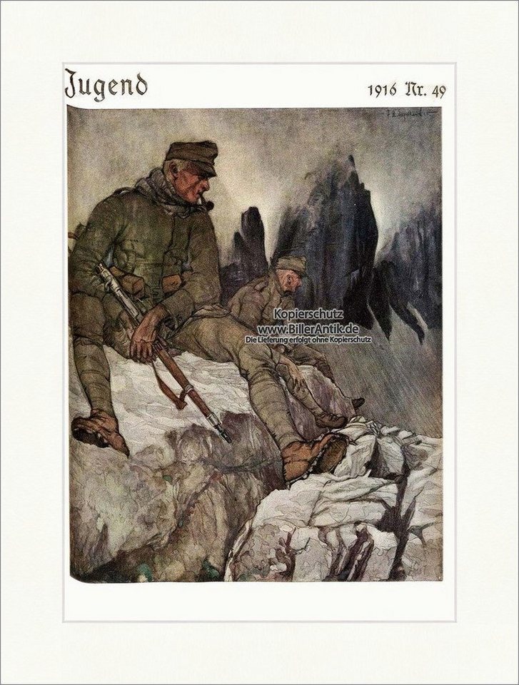 Kunstdruck Titelseite der Nummer 49 von 1916 Julius Ussy Engelhard Sodalten Jugen, (1 St) von OTTO