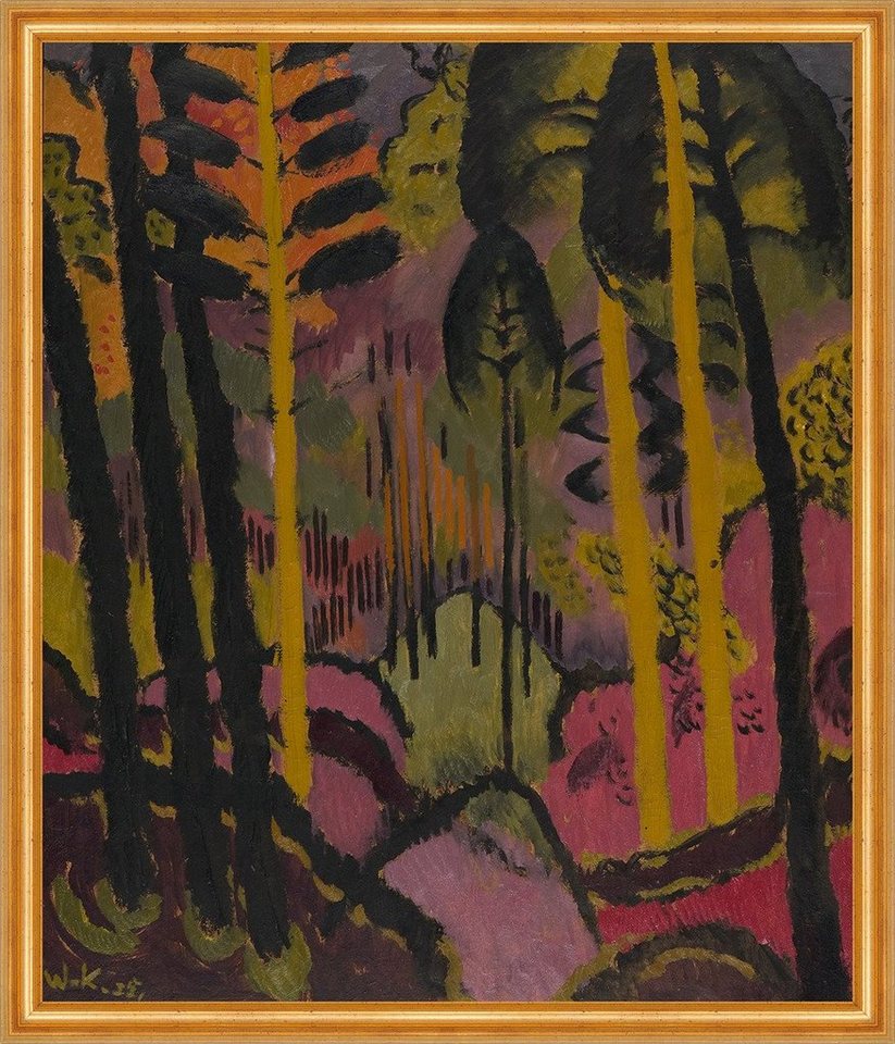 Kunstdruck Trunks and Foliage Johans Valters Wald Bäume Sträucher Blätter Stiel B, (1 St) von OTTO
