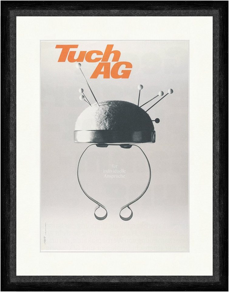BillerAntik Kunstdruck Tuch AG Schild AG Schweiz Modeunternehmen Werbung Kunstdruck Faks_Plak, (1 St) von BillerAntik